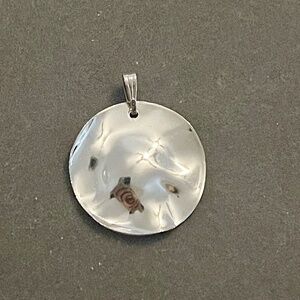 Miranda Frye Wavy Circle Tag Pendant